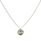 Silver necklace sun and stars